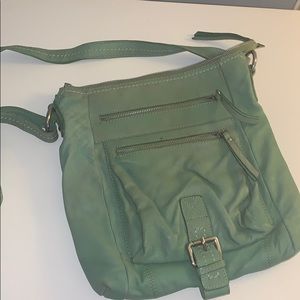 Green cross body bag